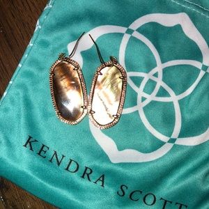 Kendra Scott Elle Earrings - Rose Gold & Brown MOP